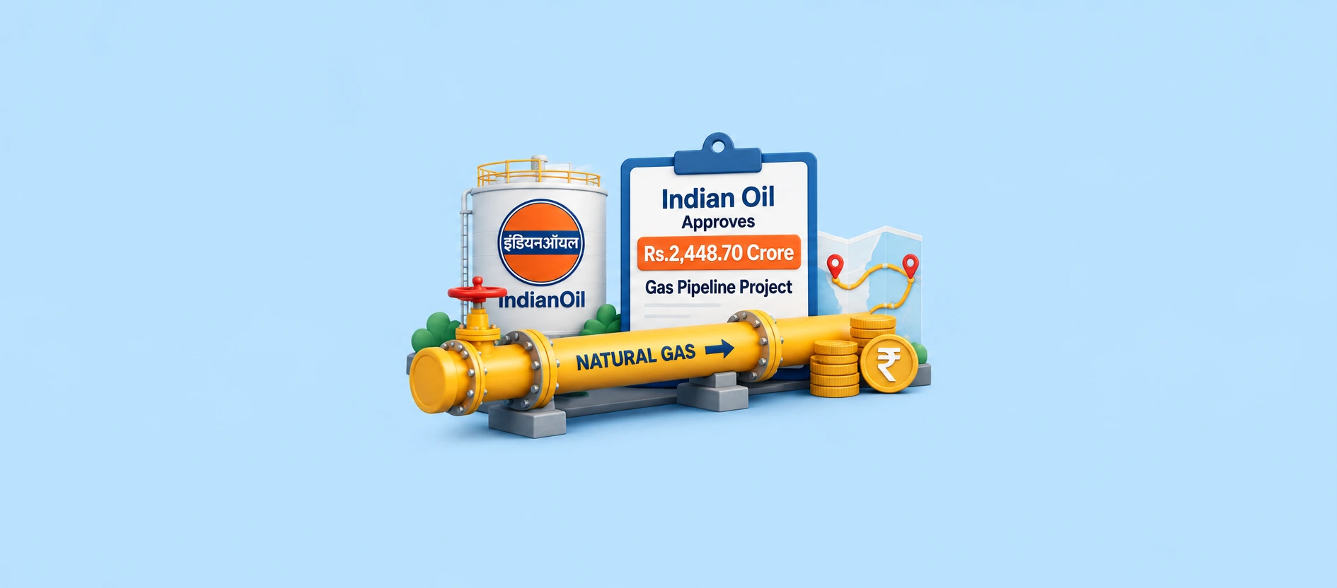 Indian Oil Approves Rs.2,448.70 Crore Gas Pipeline Project